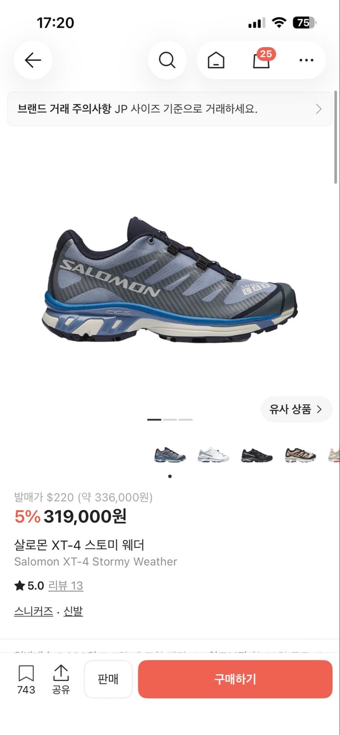 살로몬 XT-4 스토미 웨더(275) 상품이미지5