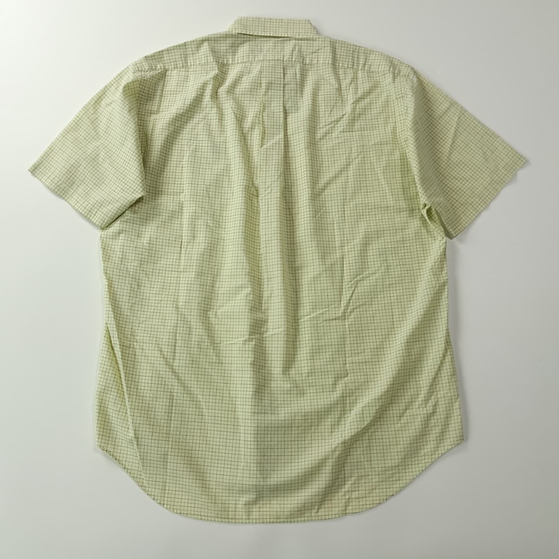 CK183 M 폴로 90s 라이트옐로우 마이크로체크 반팔 셔츠 남방 상품이미지6