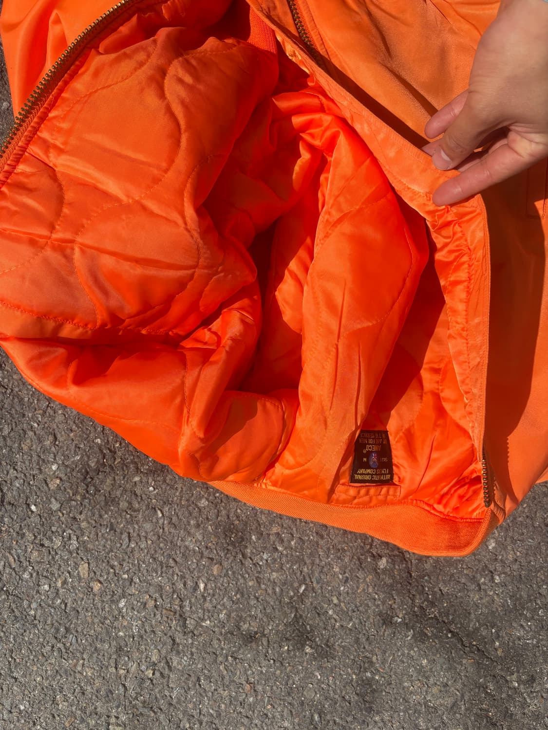 아메코 U.S.A MA-1 플라이트 봄버 자켓 상품이미지7