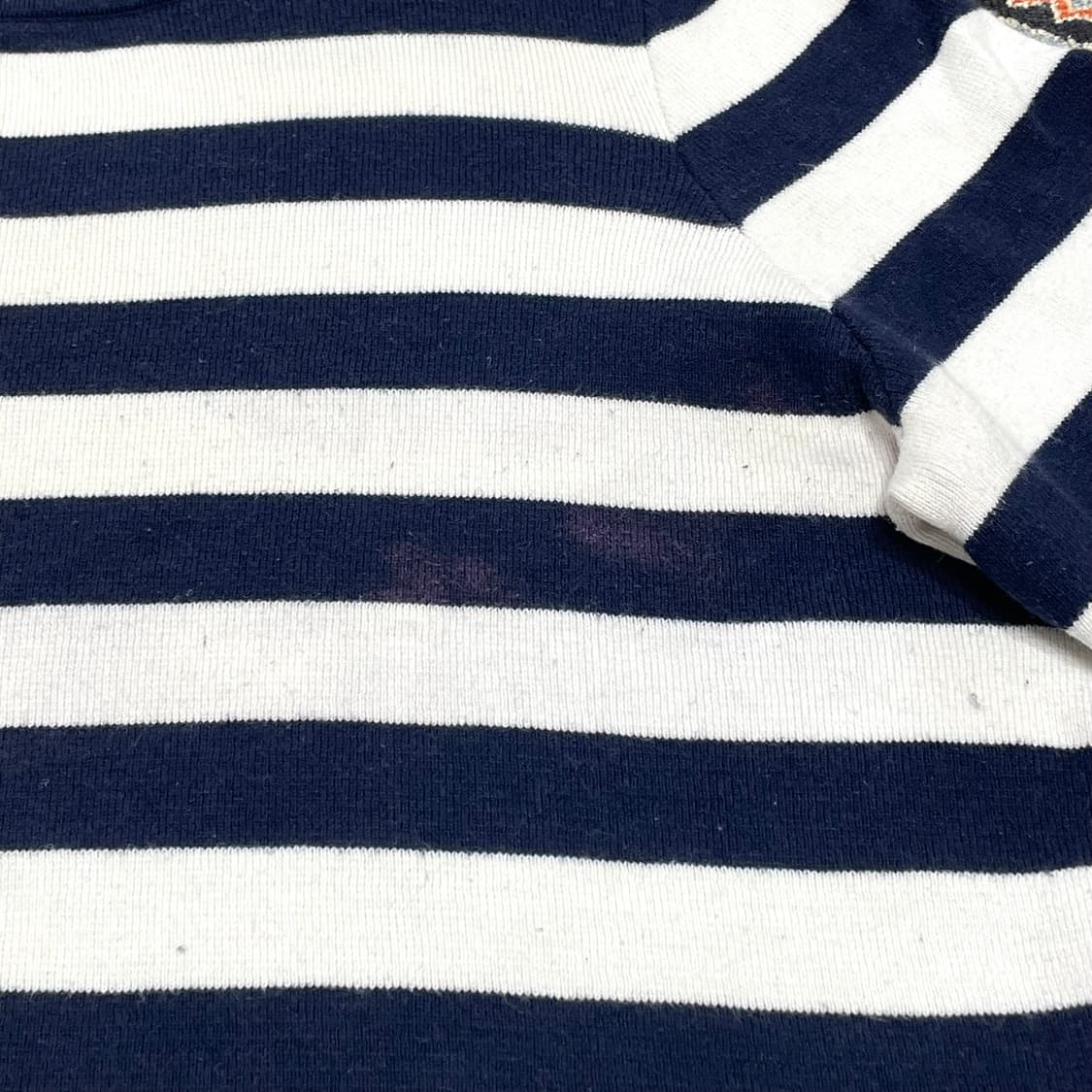 타미힐피거 네이비 단가라 니트 여성2XL 상품이미지5