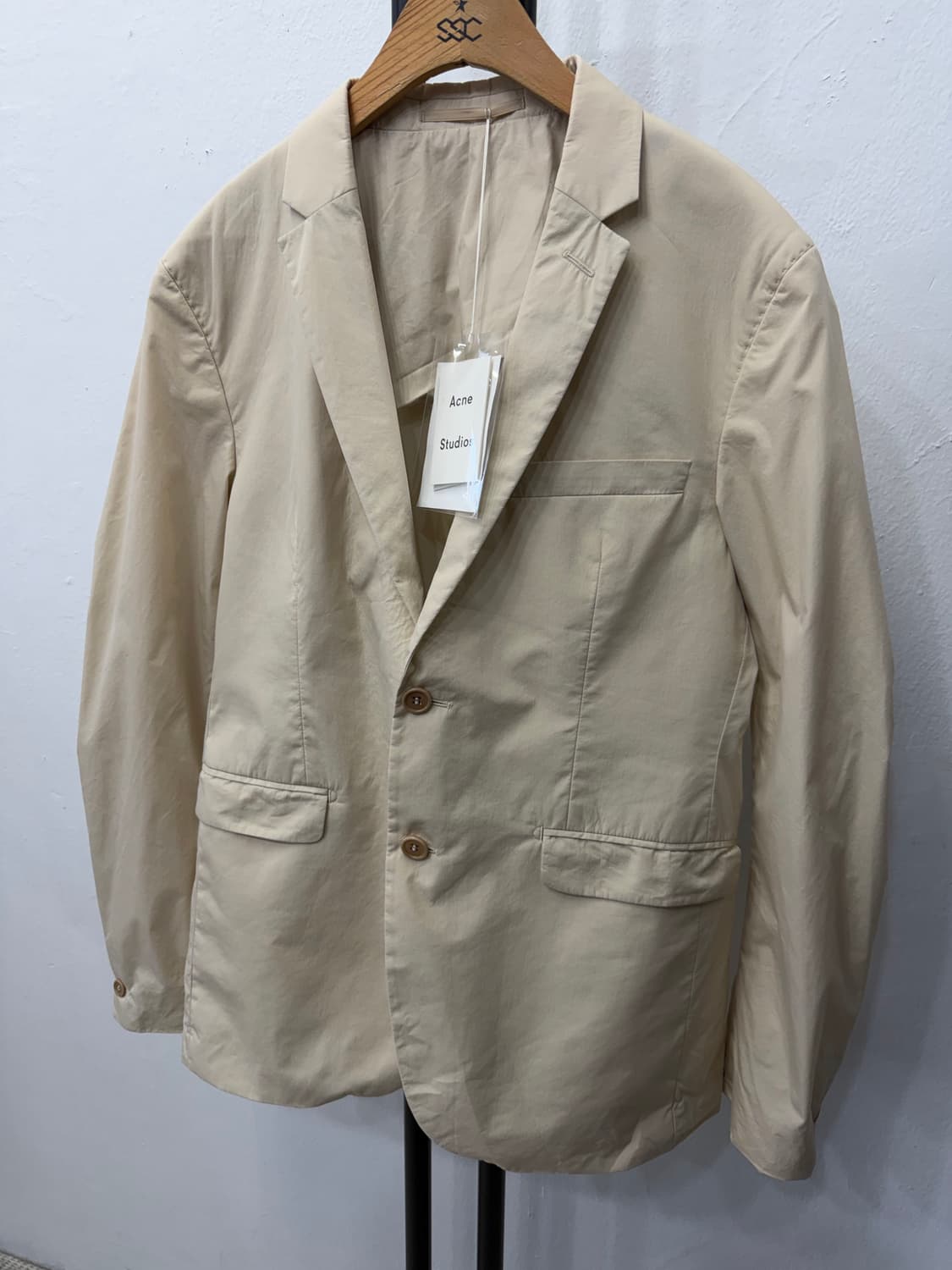 정품) 아크네스튜디오 베이지색 블레이저 자켓 50 상품이미지3