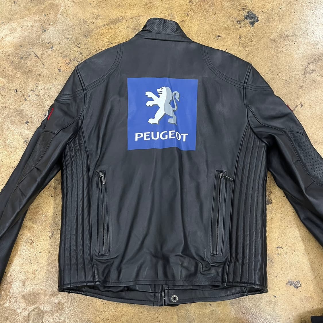 [정품/105] 르꼬끄 레이싱디테일 램스킨레더자켓 b16 상품이미지4