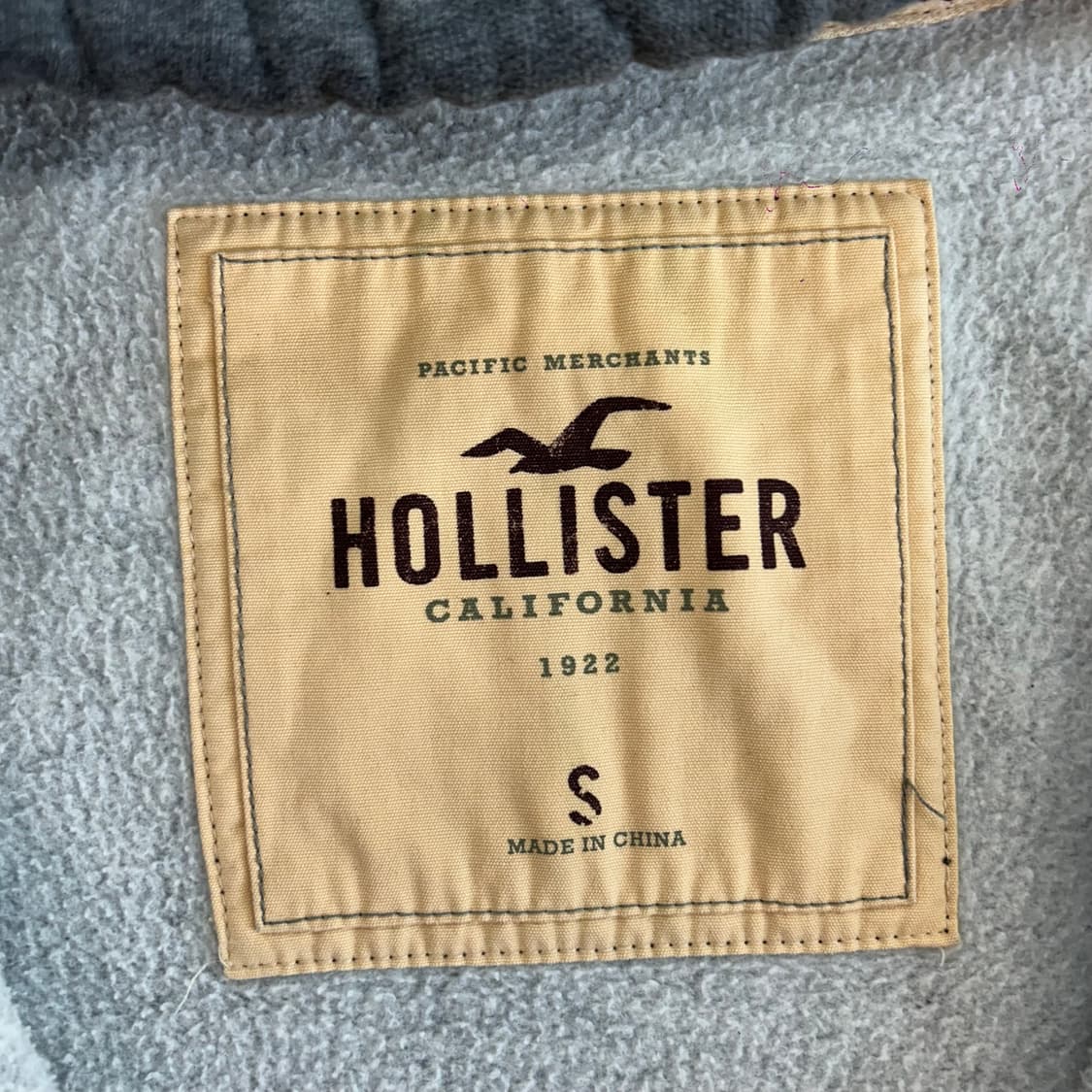 Hollister 홀리스터 그런지 로고 그레이 후드집업 상품이미지5