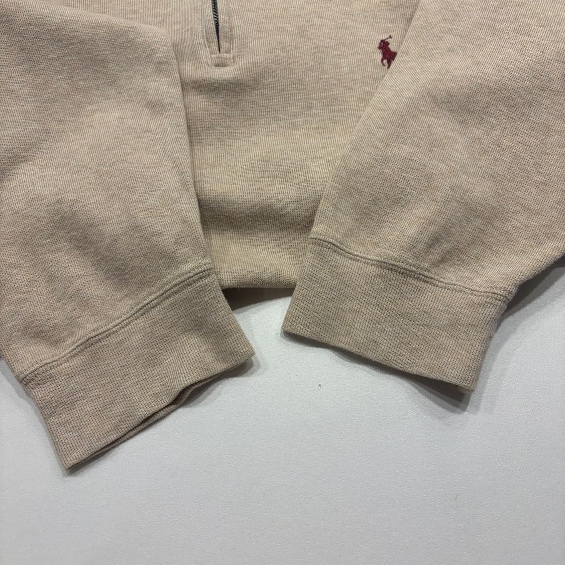 [XL] 폴로 랄프로렌 하프집업 스웨트 셔츠 베이지 C144 상품이미지6