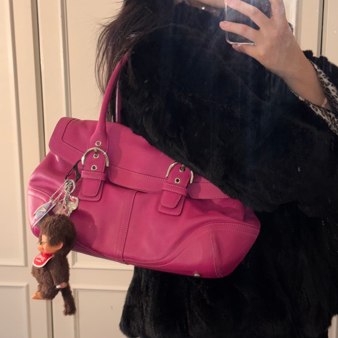 Coach pink shoulder bag 상품이미지4