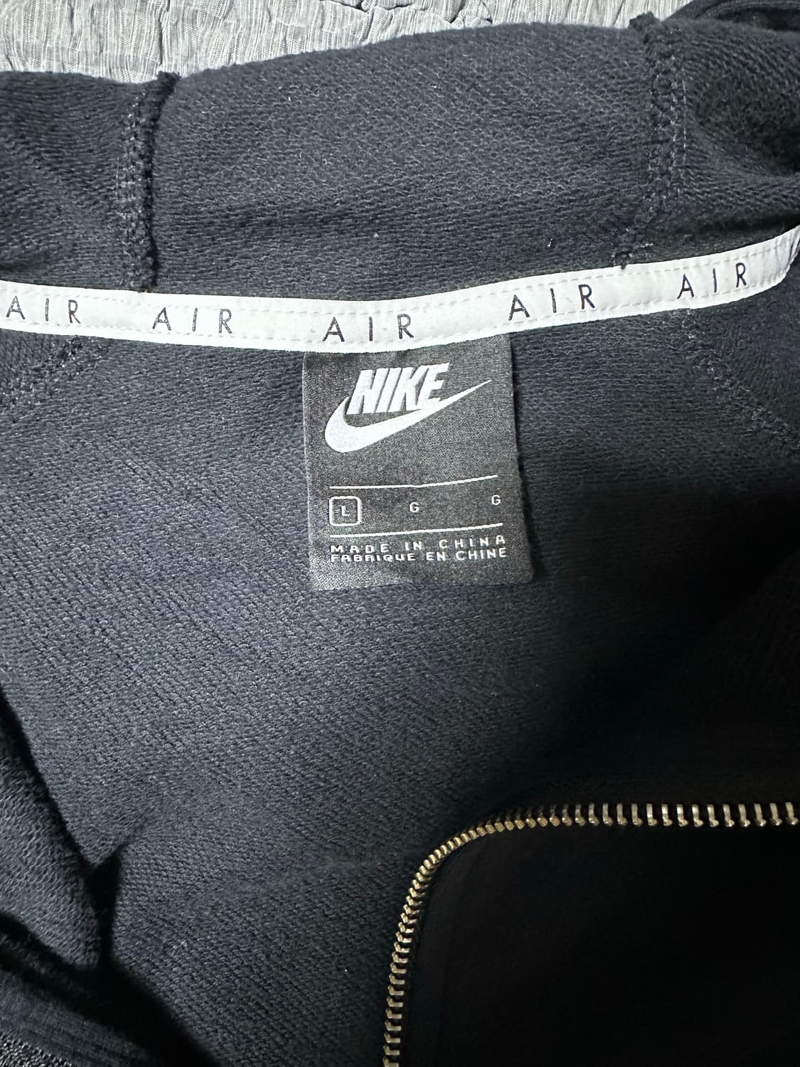 나이키 에어 블랙 후드집업 상품이미지4