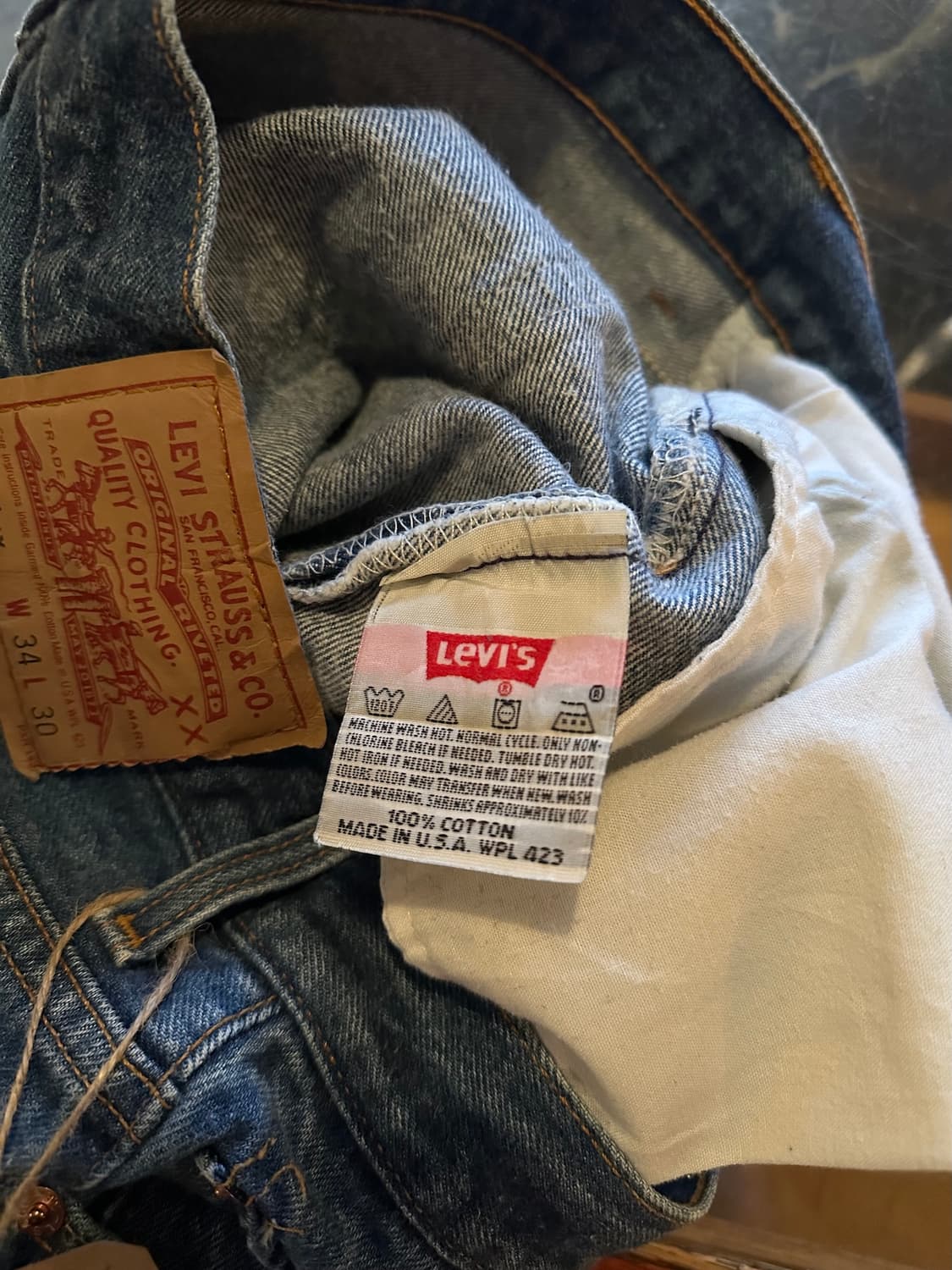 90s USA 빈티지 리바이스 501XX 데님 팬츠 상품이미지6