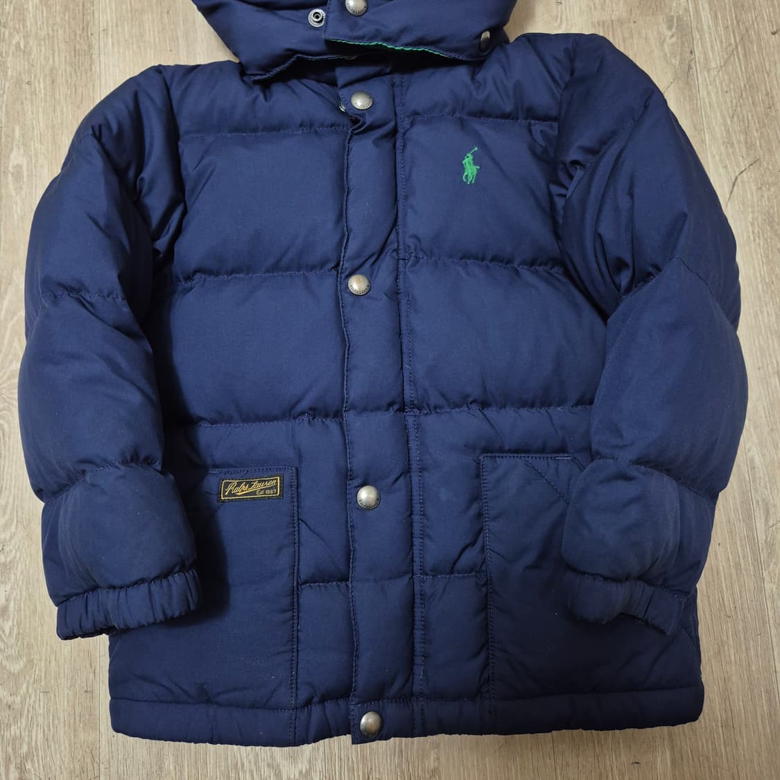 폴로 랄프로렌 키즈 스몰포니 덕다운 후드 패딩 점퍼 (5) 상품이미지3