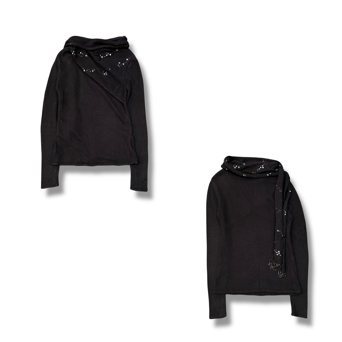  다크 머플러 니트 y14372 상품이미지1