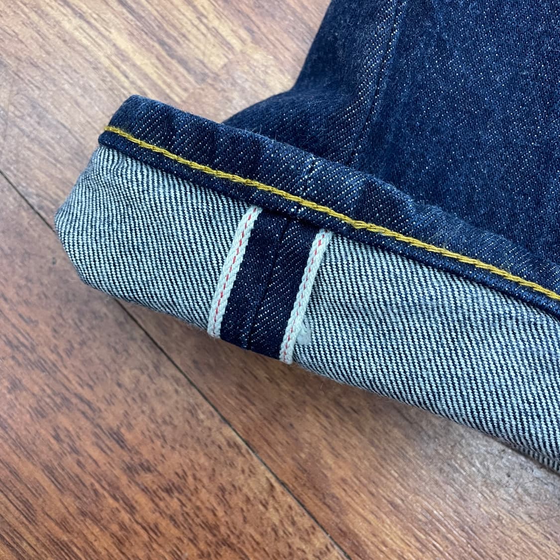 아웃스탠딩 와이드 셀비지 데님 팬츠 상품이미지4