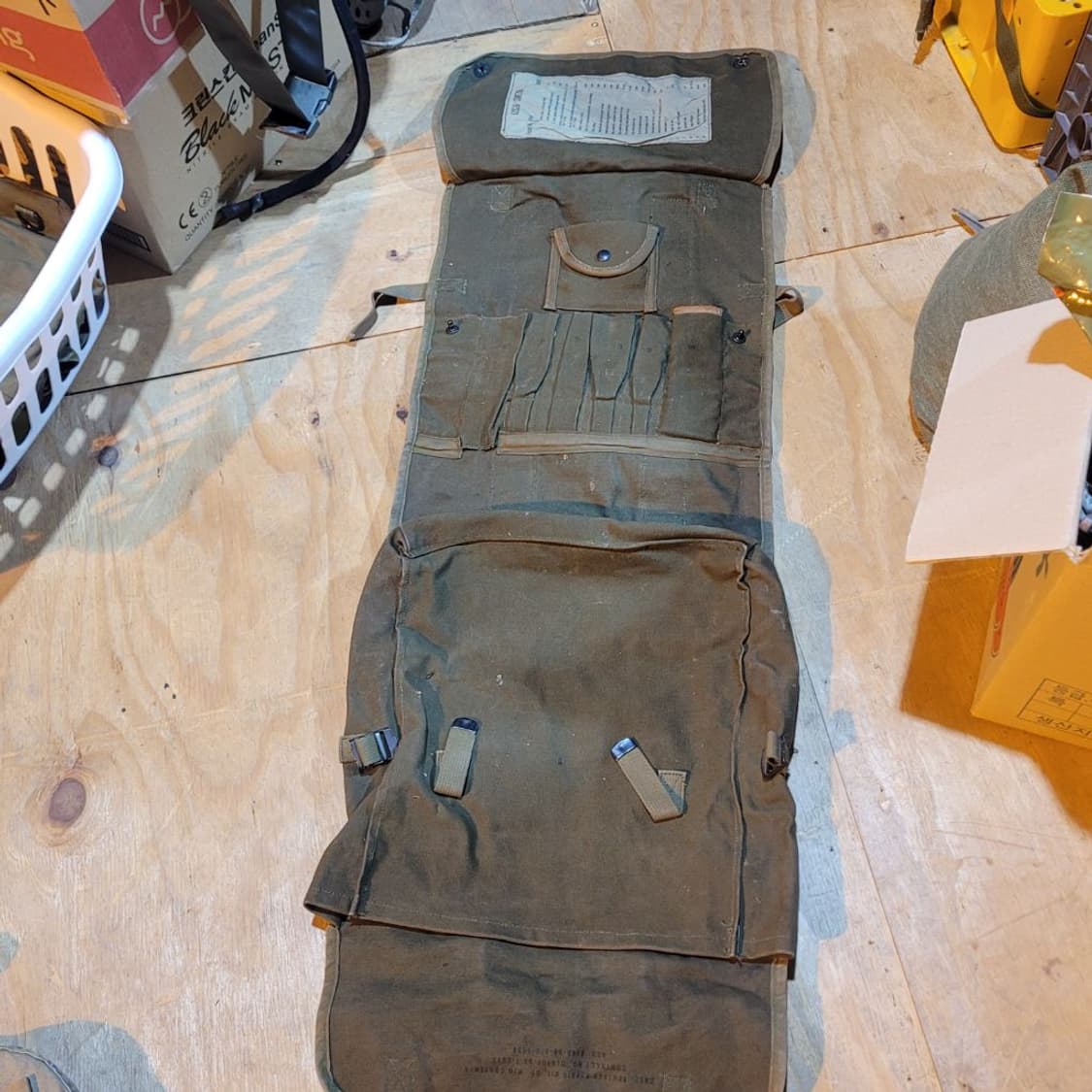 미 캔버스 텐트 수선 백 상품이미지5