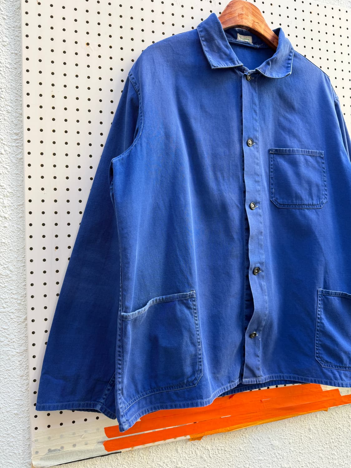 1970s FADED WASHED BLUE OLD 빈티지프렌치워크자켓 상품이미지5