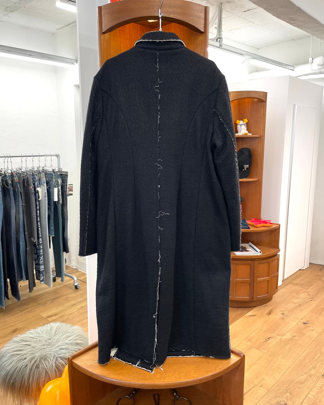 wnderkammer 로우 엣지 커팅 코트 상품이미지2