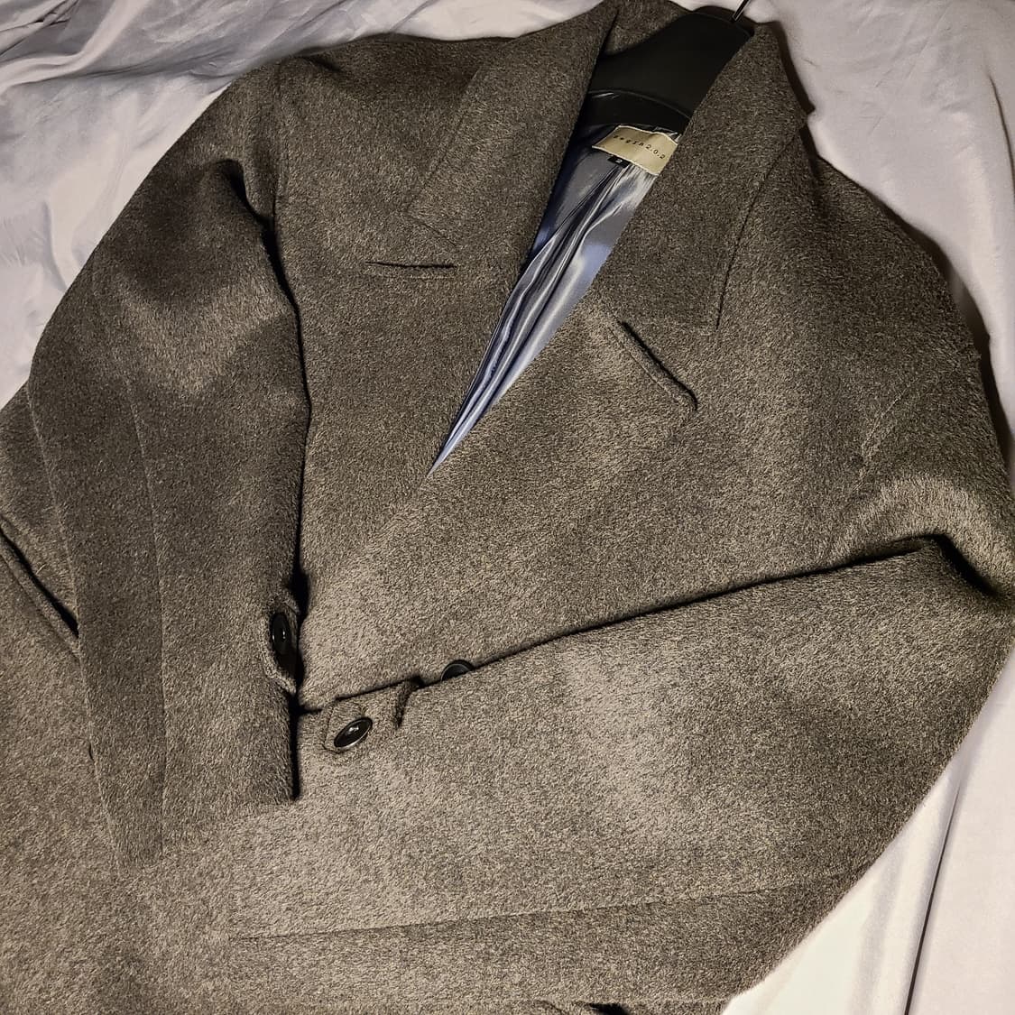 비긴202 707 밀리터리 알파카 코트 3 카키 상품이미지2