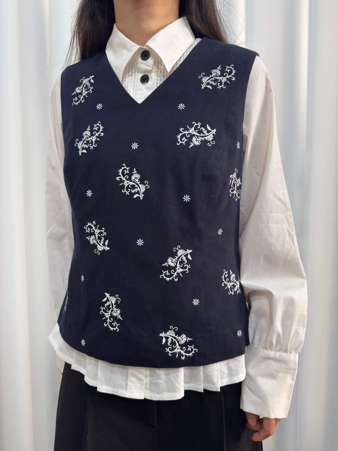 pintuck button shirt 상품이미지7