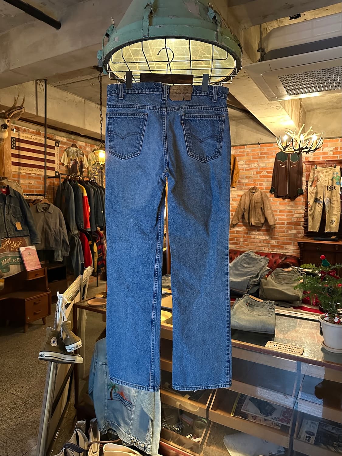 90s USA 빈티지 리바이스 517 오렌지탭 부츠컷 데님 팬츠 상품이미지4