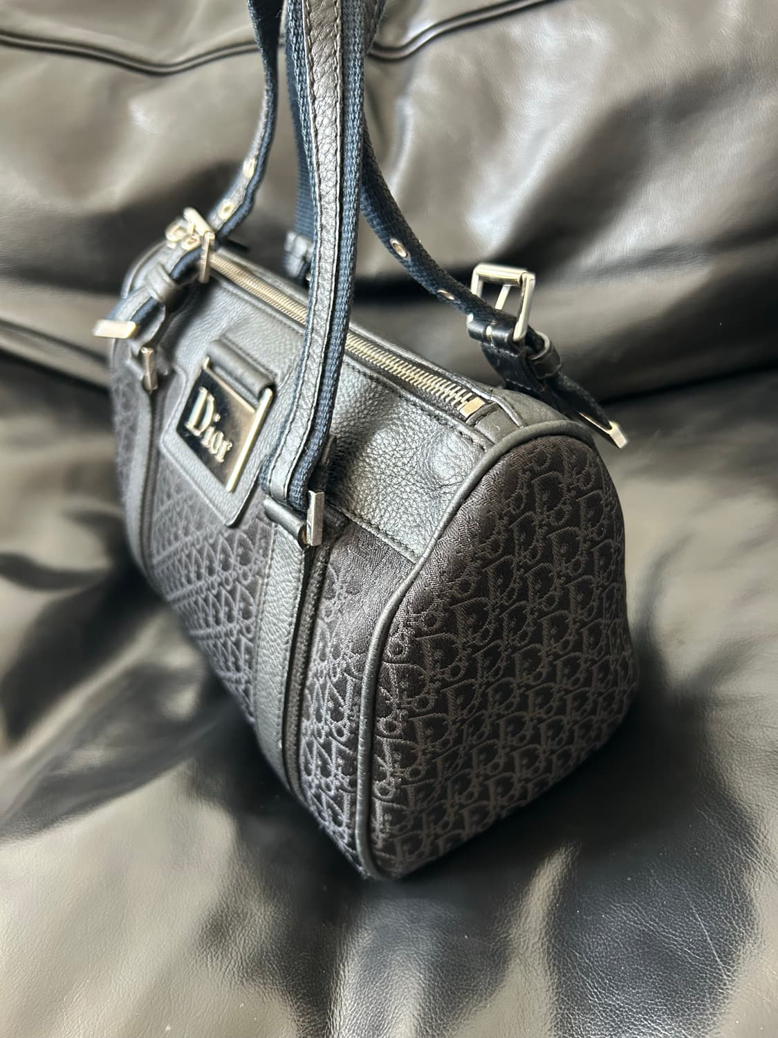 레어🩶)) 새상품급 디올 오블리크 패턴 미니 보스턴백 상품이미지4