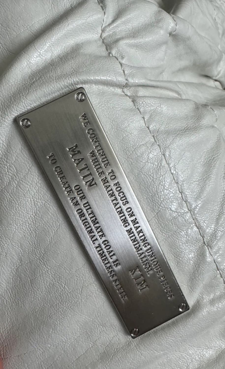 마땡킴 포우 레더 씨쉘백 아이보리 상품이미지1