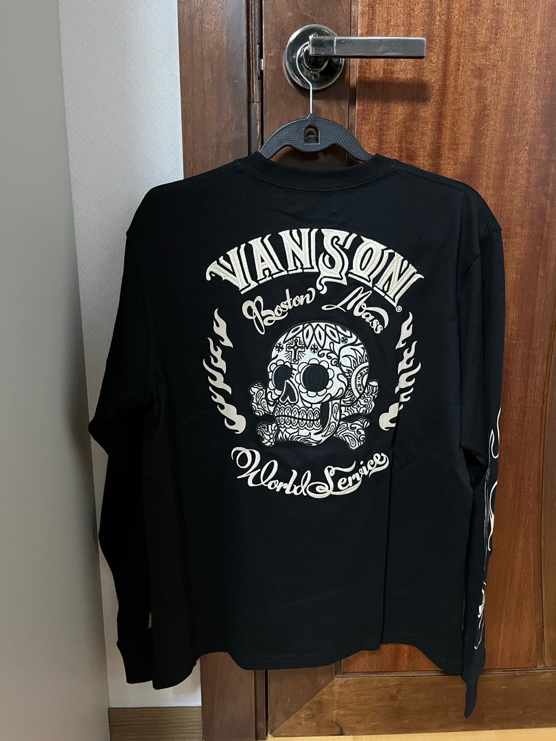 밴슨 vanson skull bone 롱슬리브 [새상품] 상품이미지2