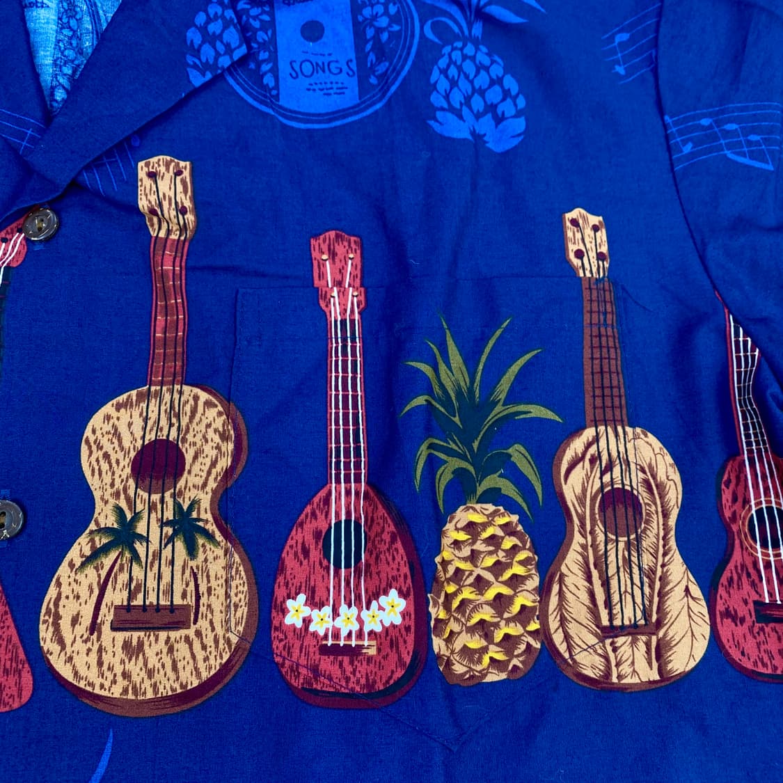 빈티지 하와이 메이드 패턴 하프 셔츠(105) 상품이미지7