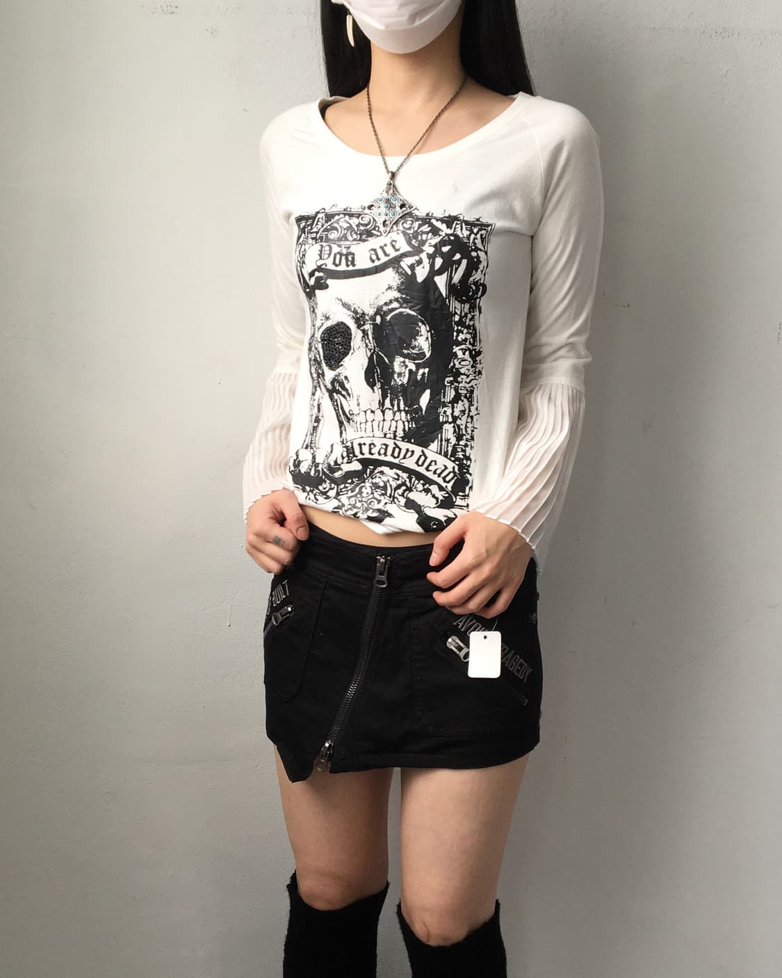 Skull printing sleeve 상품이미지6