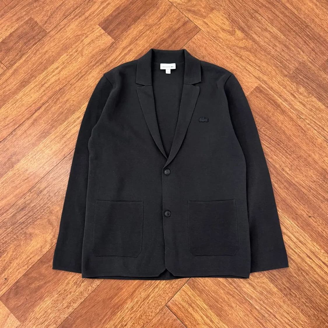 95 라코스테 차콜 자켓 버튼 가디건 상품이미지1