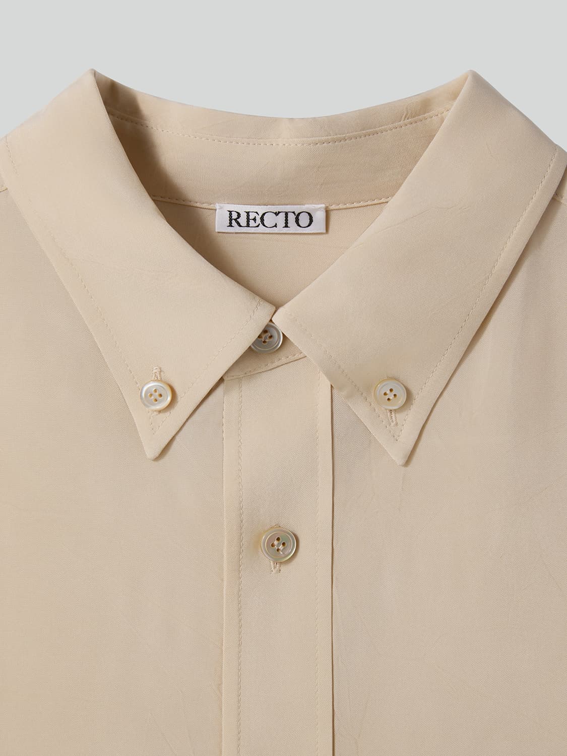 렉토 26SS 링클 플루이드 셔츠 버터 베이지 상품이미지6