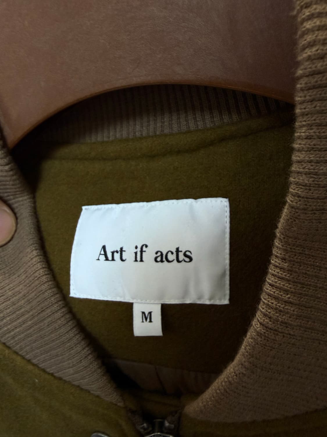 (M) Art if acts 아트이프액츠 바시티 울 자켓 상품이미지4