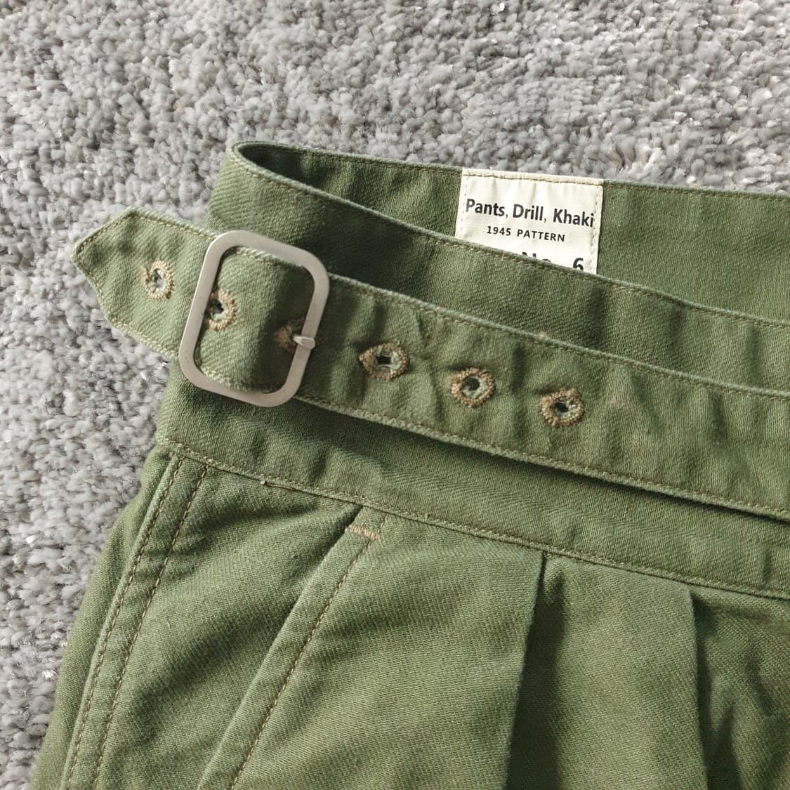 [무료배송] NON STOCK MFG CO 1945 패턴 카키 드릴 팬츠 상품이미지3