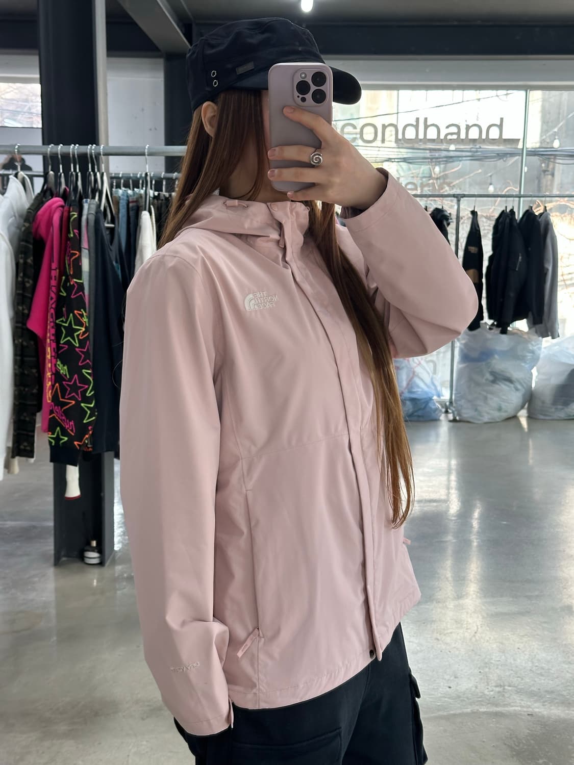 노스페이스 딸기라떼 드라이벤트 윈드브레이커 자켓 상품이미지4