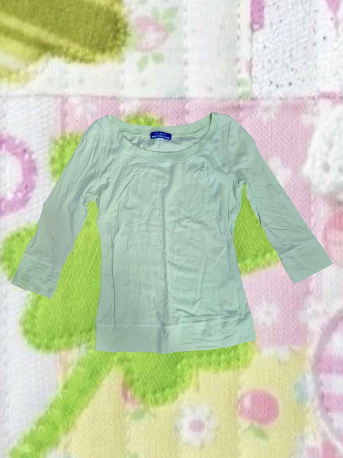 빈티지 버버리 블루라벨 38 메로나 긴팔 티셔츠 상품이미지3