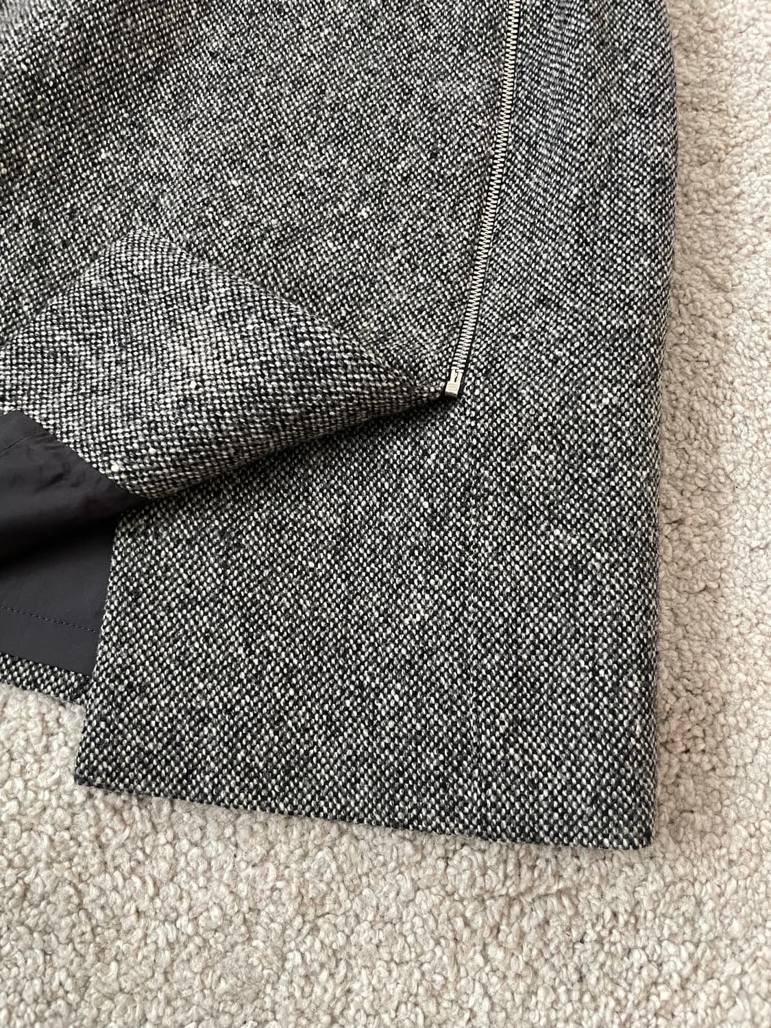 vintage wool zip-up skirt 상품이미지3