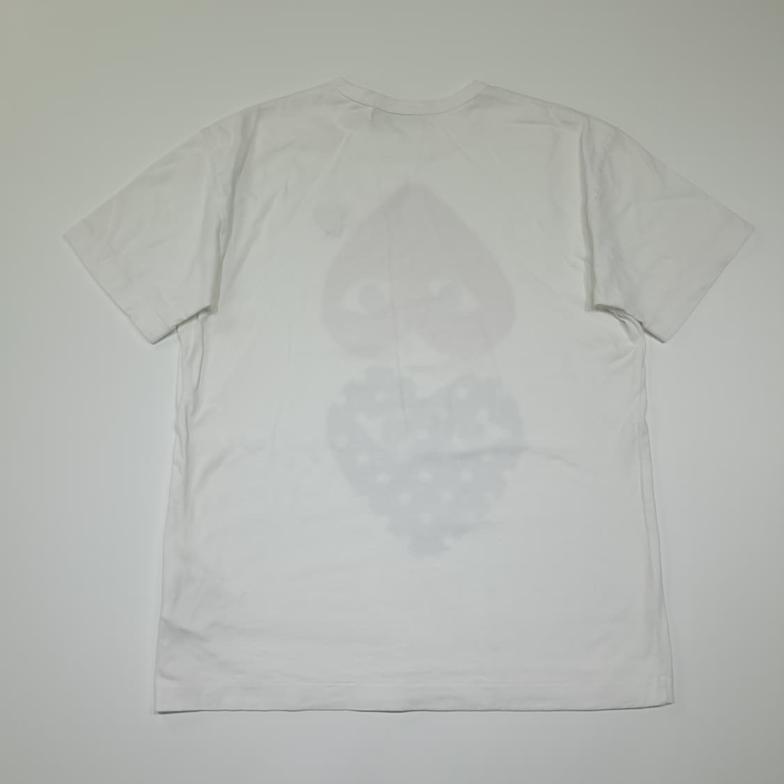 CK079 XL 꼼데가르송플레이 일본판 멀티하트도트 화이트 반팔 티셔츠 상품이미지7