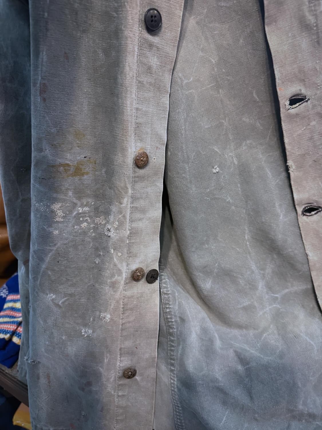 Vintage Hard Fade French Work Jacket  상품이미지8