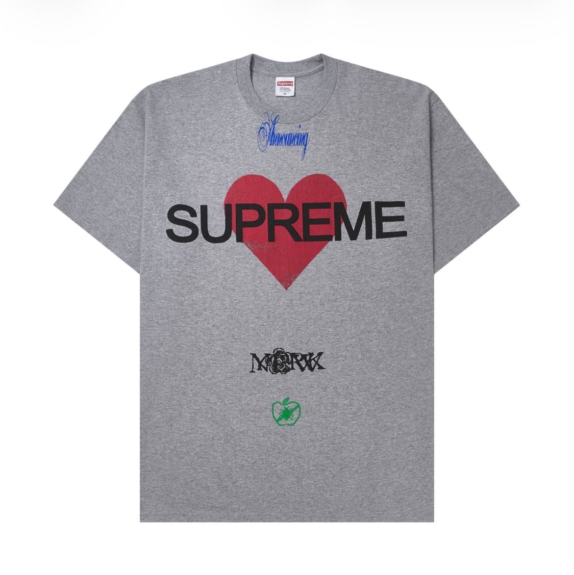 슈프림 어나운싱 티셔츠 헤더 그레이 25SS M 상품이미지1