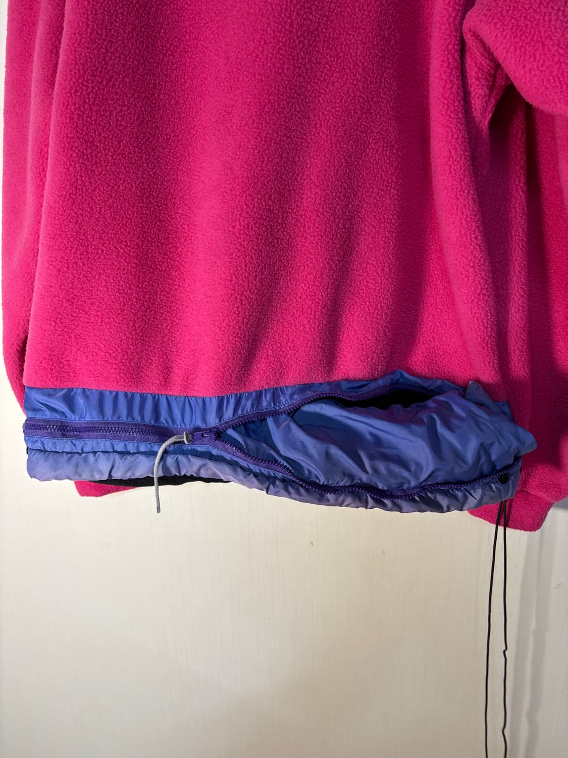 90s 올드 몽벨 플리스 자켓 핑크 후리스 나일론 점퍼 상품이미지3