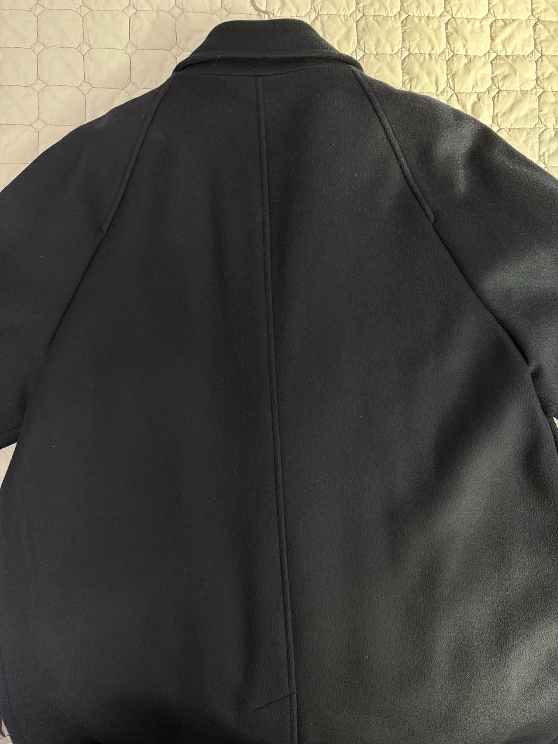 [4] 해칭룸 래글런(레글런) 슬리브 코트 네이비 상품이미지5