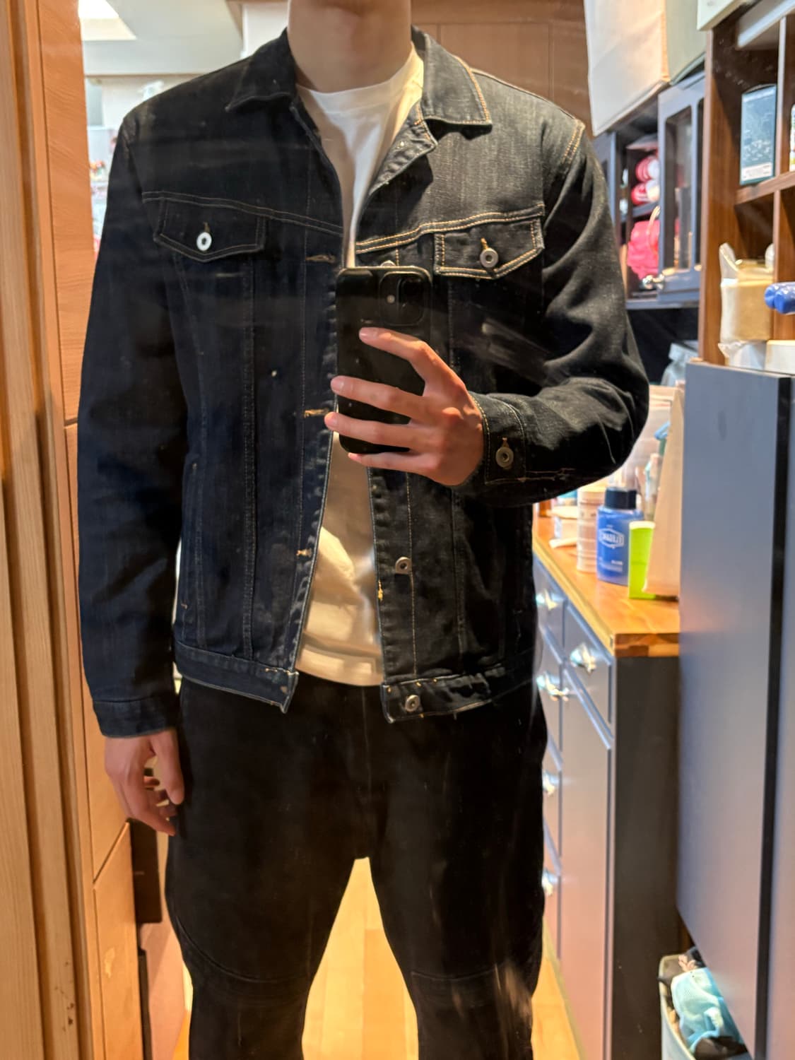 Vintage denim jacket 상품이미지3