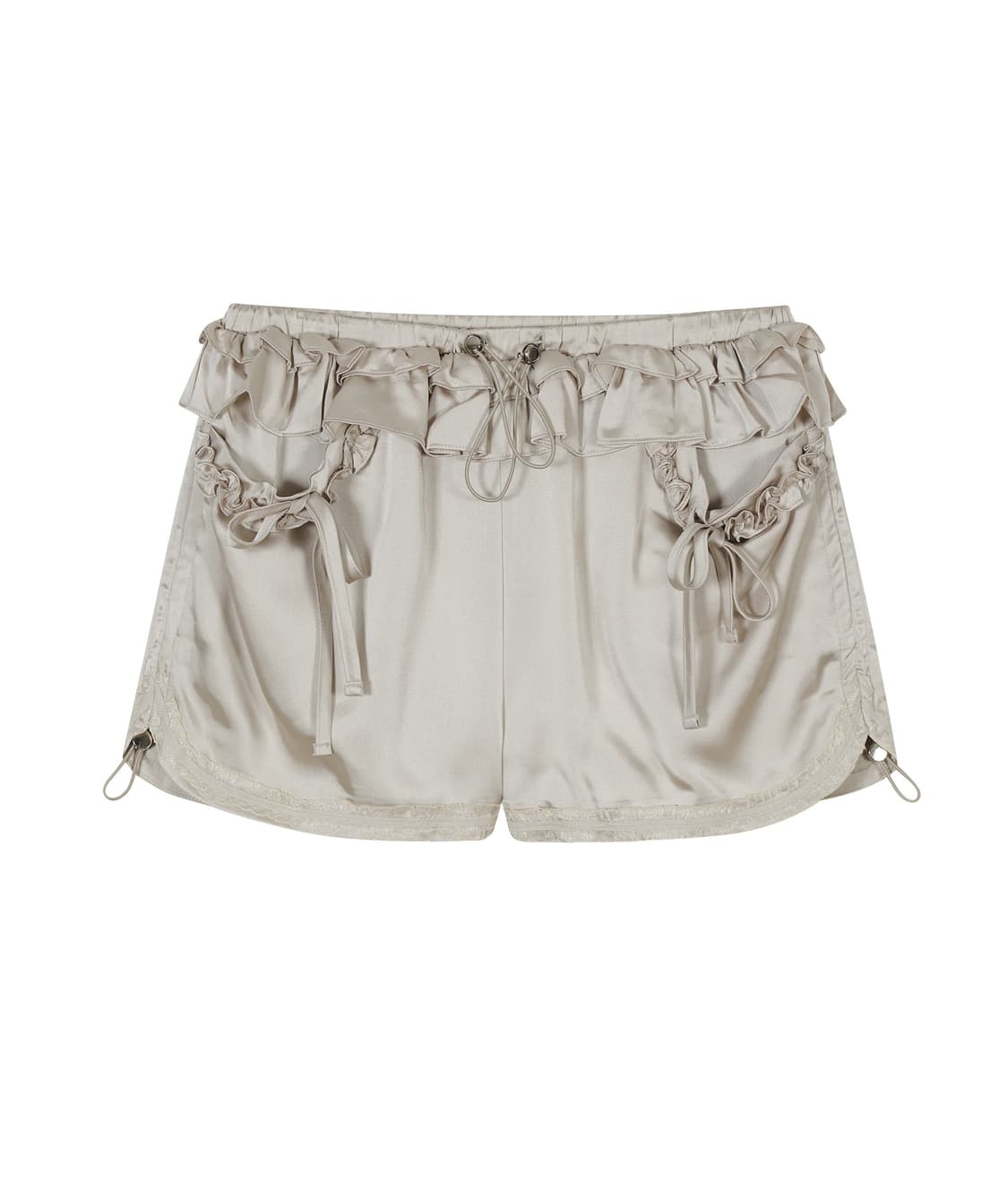 타입서비스 반바지 Shiny Ruffled Shorts [Gray] 상품이미지2
