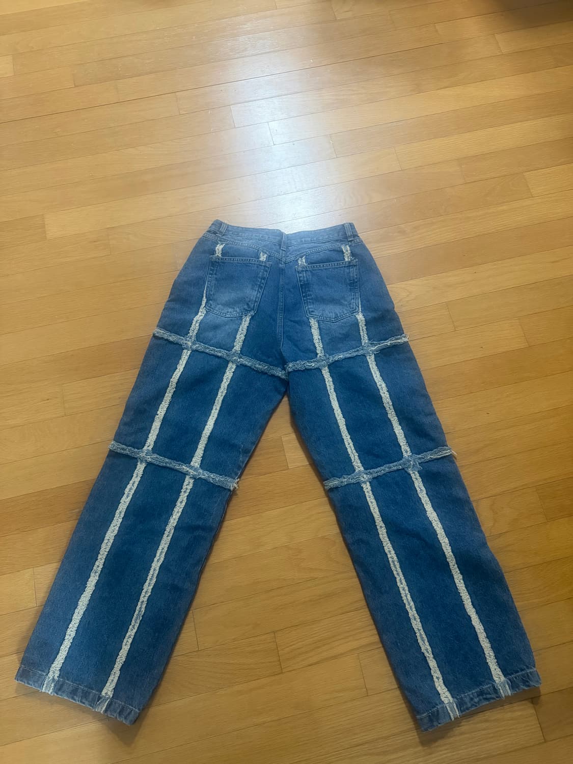 M / 포스333 패치워크 워시드 진 상품이미지7