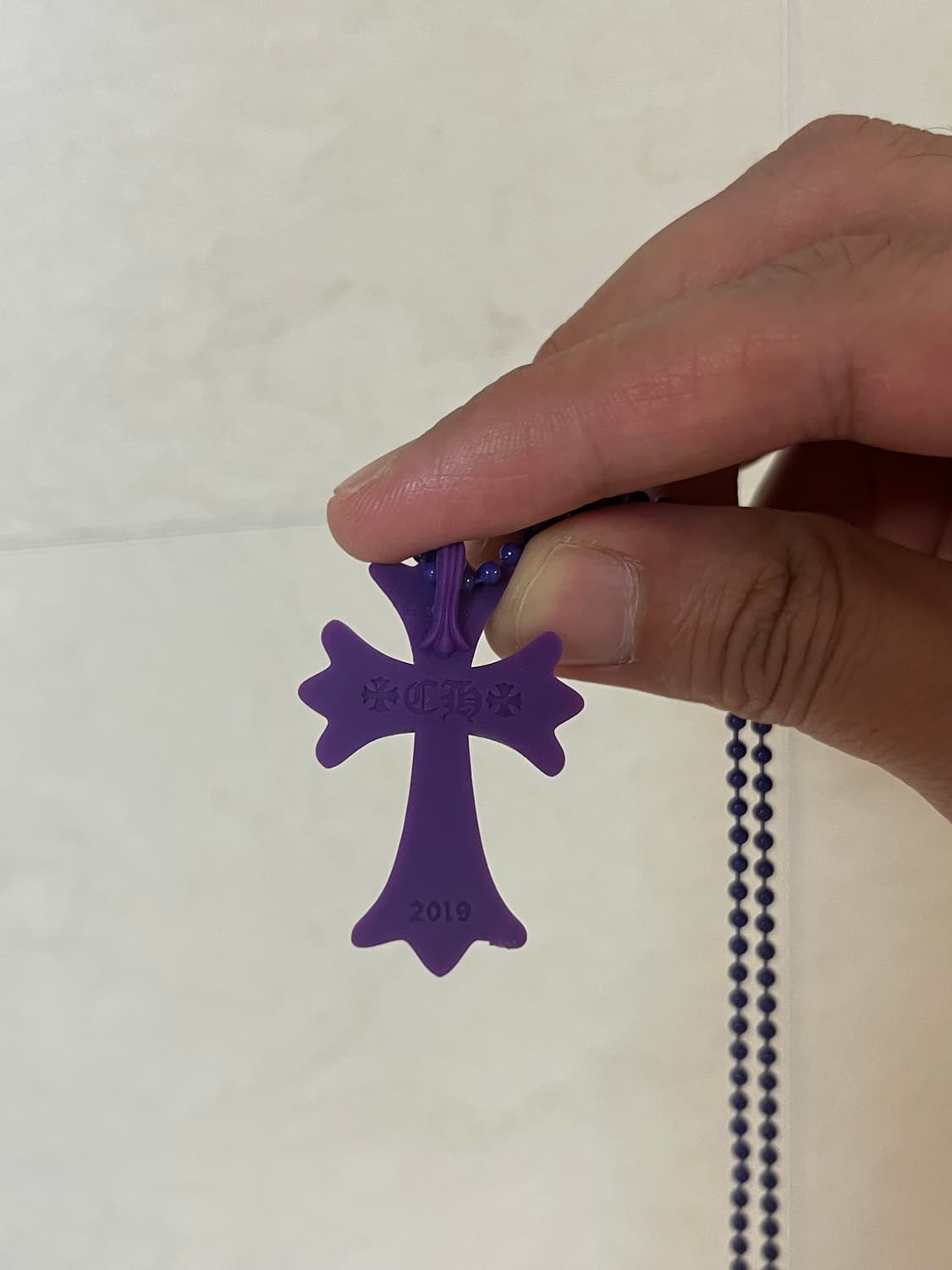 크롬하츠 실리콘 목걸이 퍼플 상품이미지3