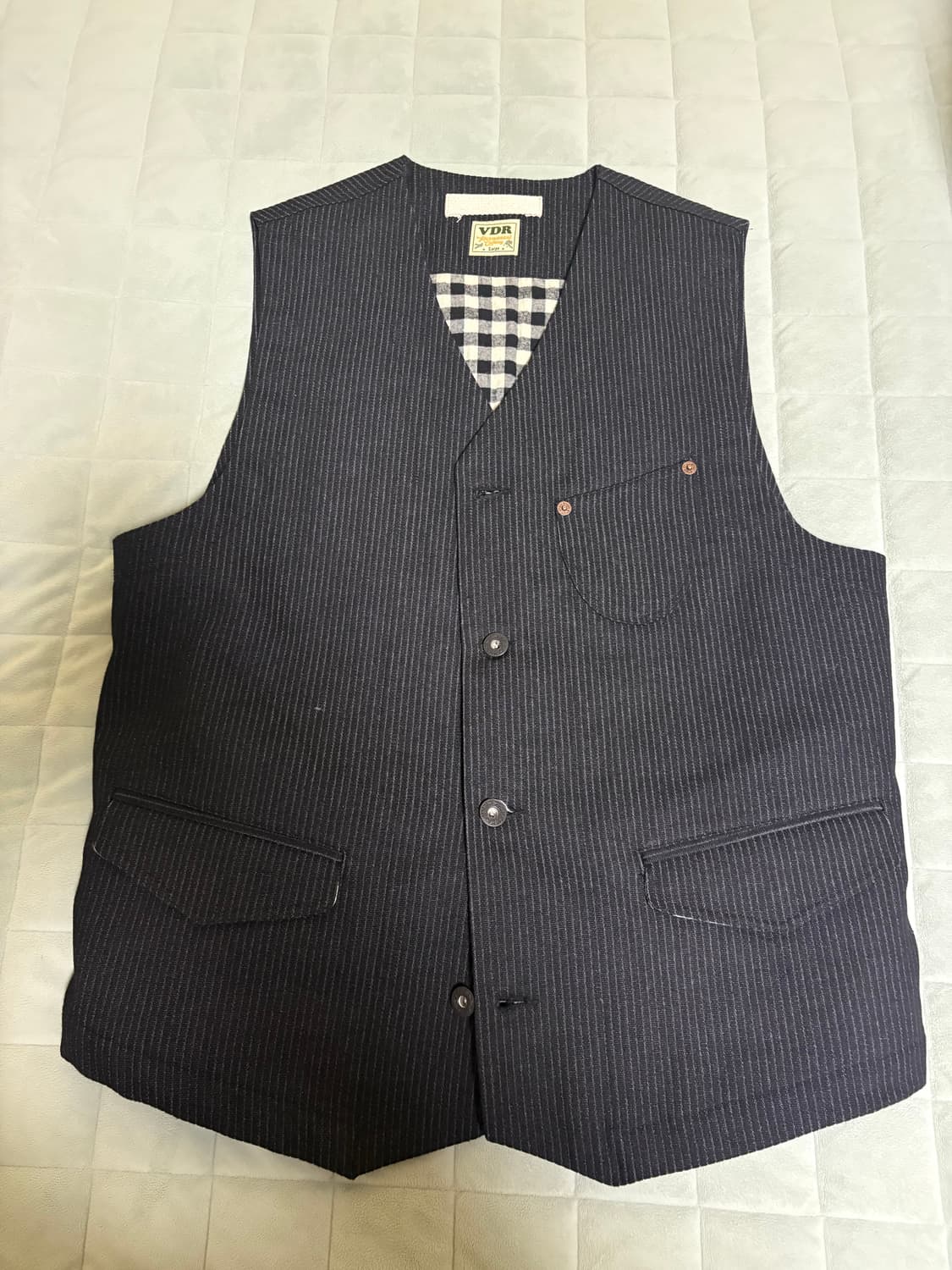 Vdr 레일로드 데님 베스트 상품이미지1