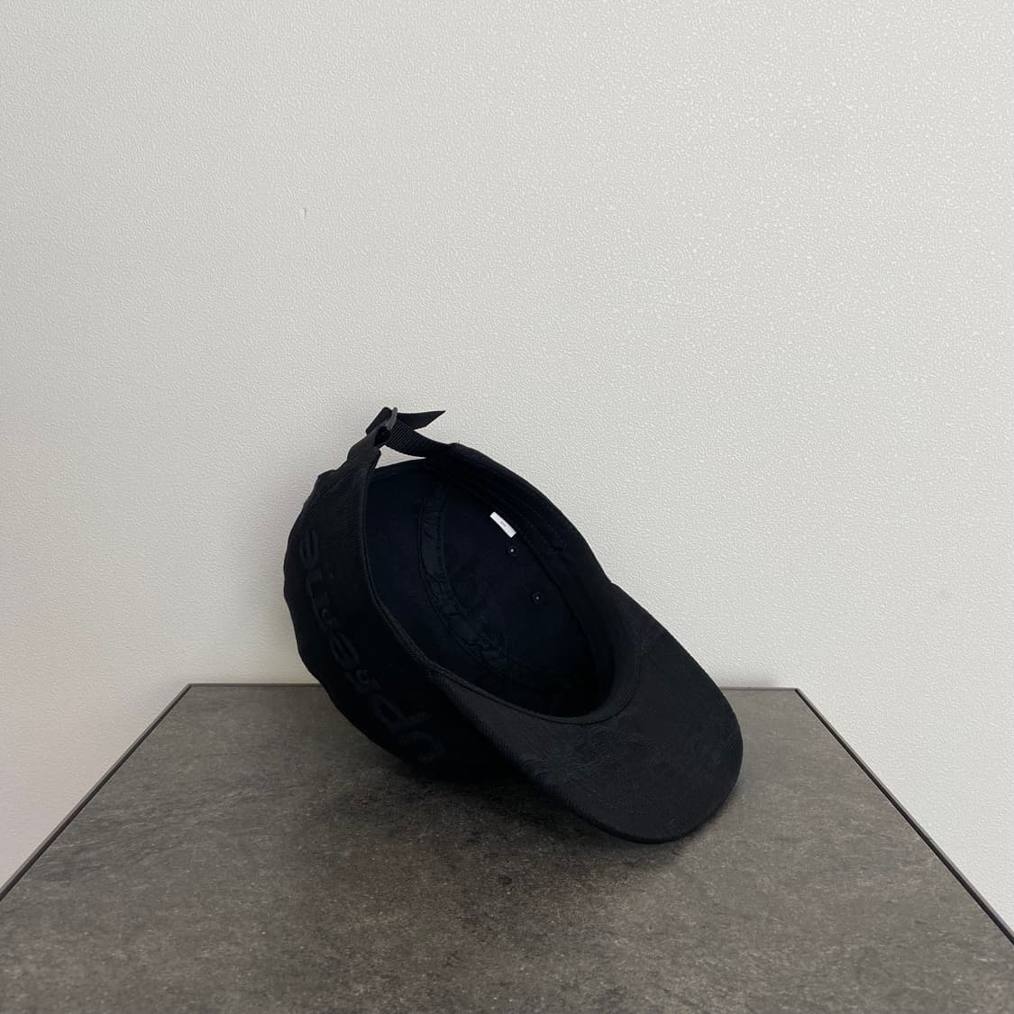 (OS) 슈프림 박스로고 캠프캡 모자 자카드 블랙 상품이미지7