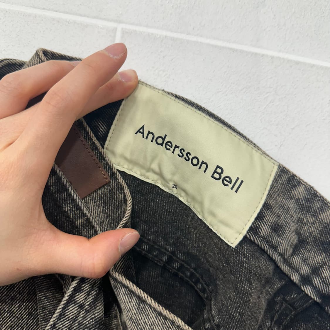 앤더슨벨 벨티드 카펜터 데님팬츠 상품이미지4