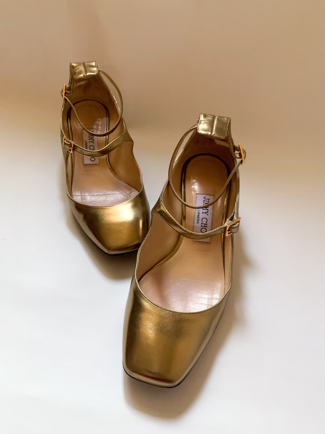 JIMMY CHOO 지미추 윌버 골드 메리제인 슈즈 EU37 상품이미지2