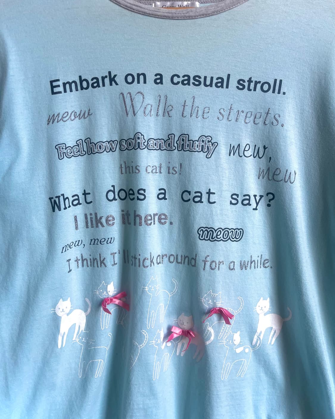 90-00s Grow Well 3D Ribbon Long-Sleeve 상품이미지5