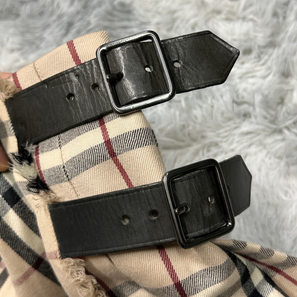 버버리 체크 정품 플레어 스커트  상품이미지2