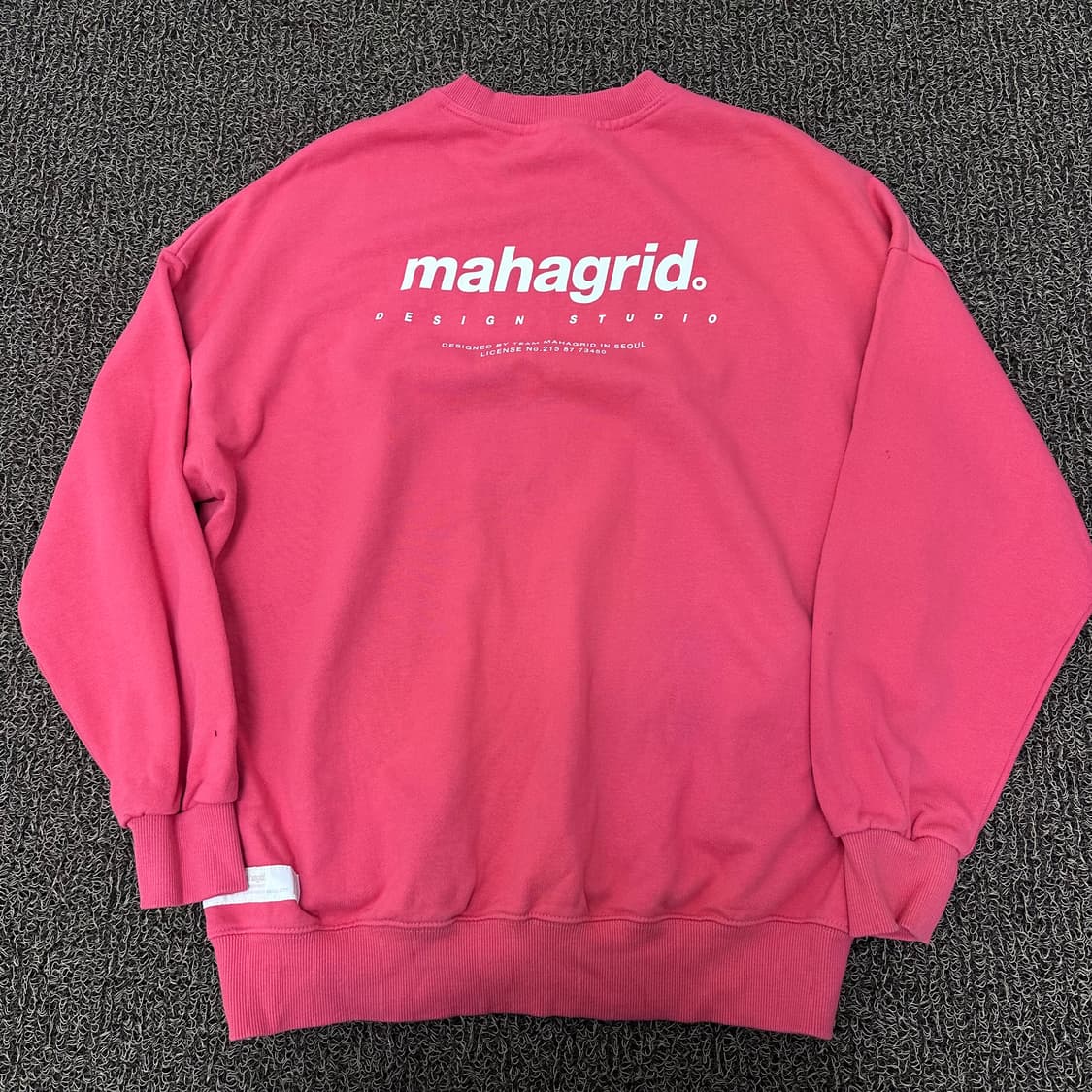 mahagrid 마하그리드 핑크색 맨투맨 S 상품이미지6