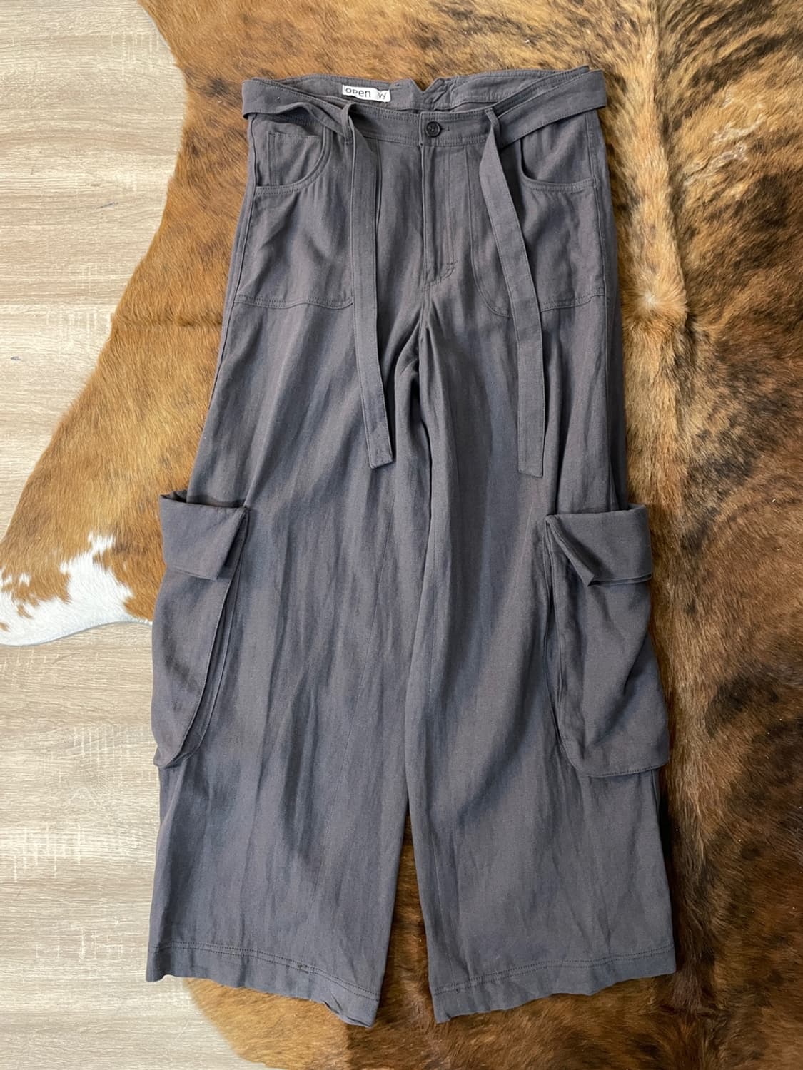 오픈 와이와이 린넨 카고 팬츠 상품이미지1