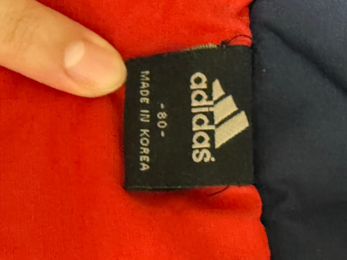 아디다스 레드 배색 누빔자켓 상품이미지7